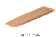 Kit 3/1 bois (fourchette, couteau, serviette 1 pli) - KIT3/1BOIS